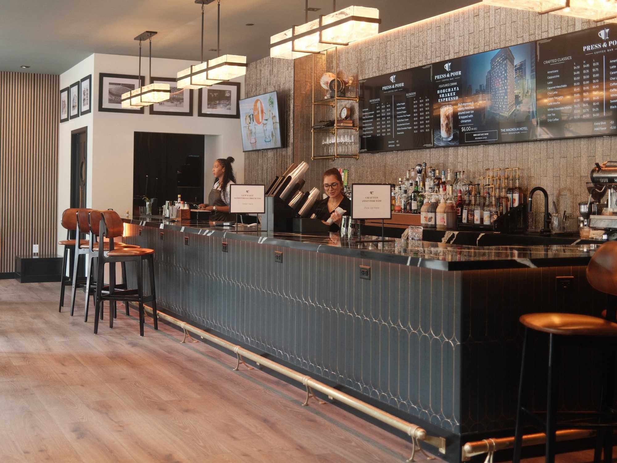 Press and Pour Magnolia Hotel Houston