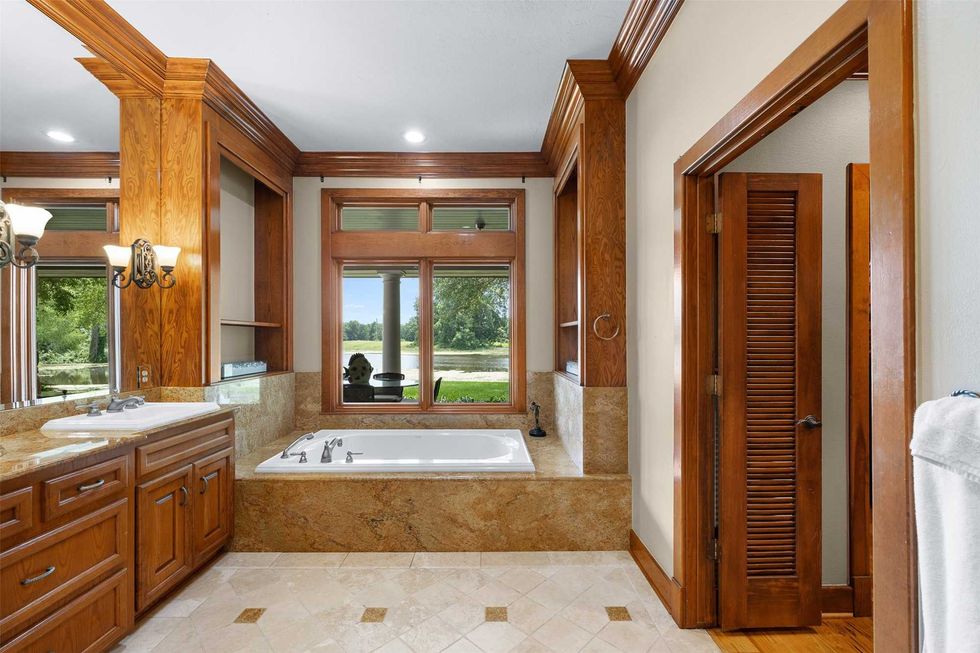 Primary suite bathroom of S Lazy S Ranch at 8502 Stansberry Rd in Wallis