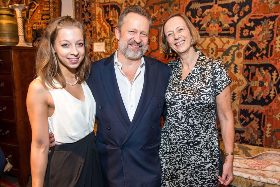 Princess Maria Galitzine, from left, Prince Piotr Galitzine and Archduchess Maria Anna Galitzine