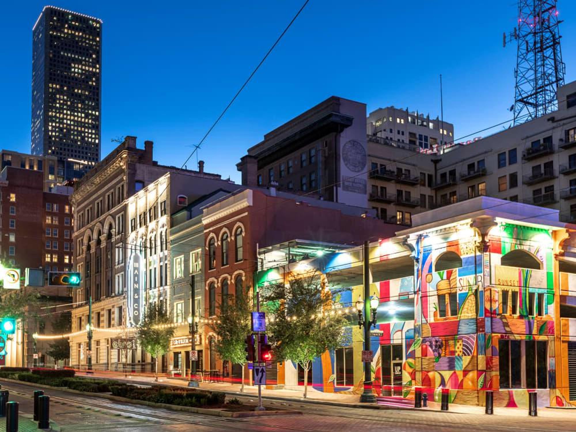 Produce Row Main&Co mural downtown