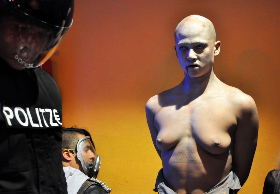 Production still from a work-in-progress film project by Wu Tsang