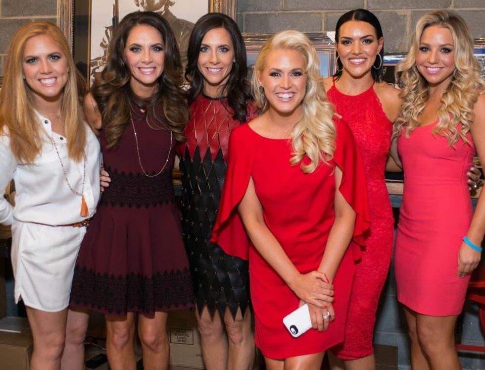 Project 88 gala, 4/16, Amber Hartland, Joanna Marks, Hannah McNair, Ericka Graham, Megan Cushing, Bria Wall