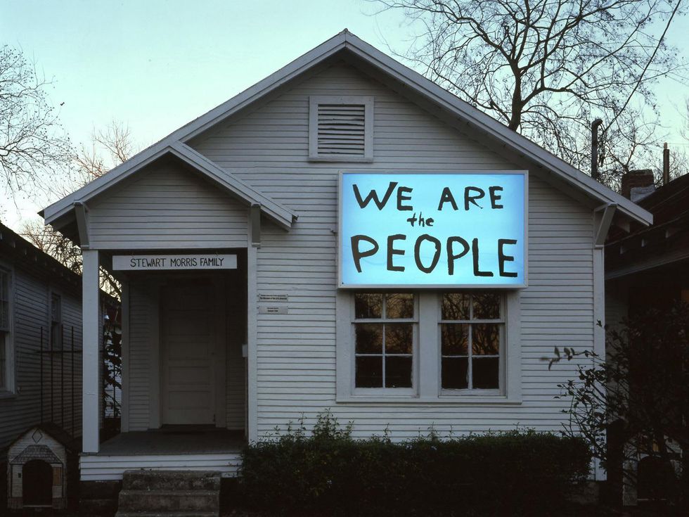 Project Row Houses We are the People sign