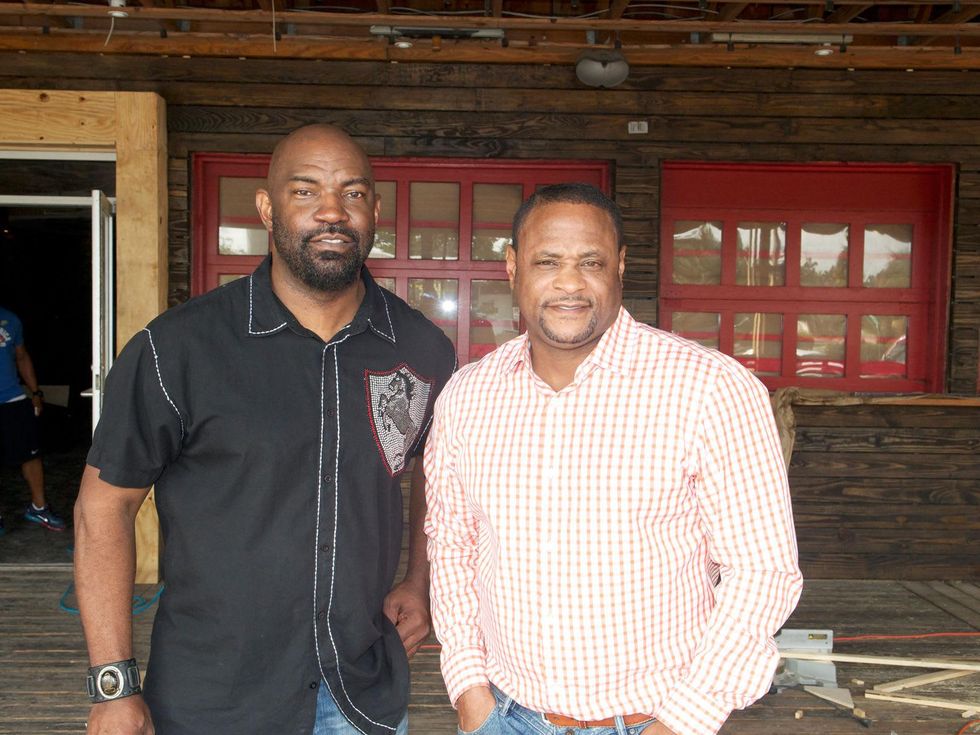 Prospect Park sports bar construction October 2013 Hardy Knight and Rob Wright