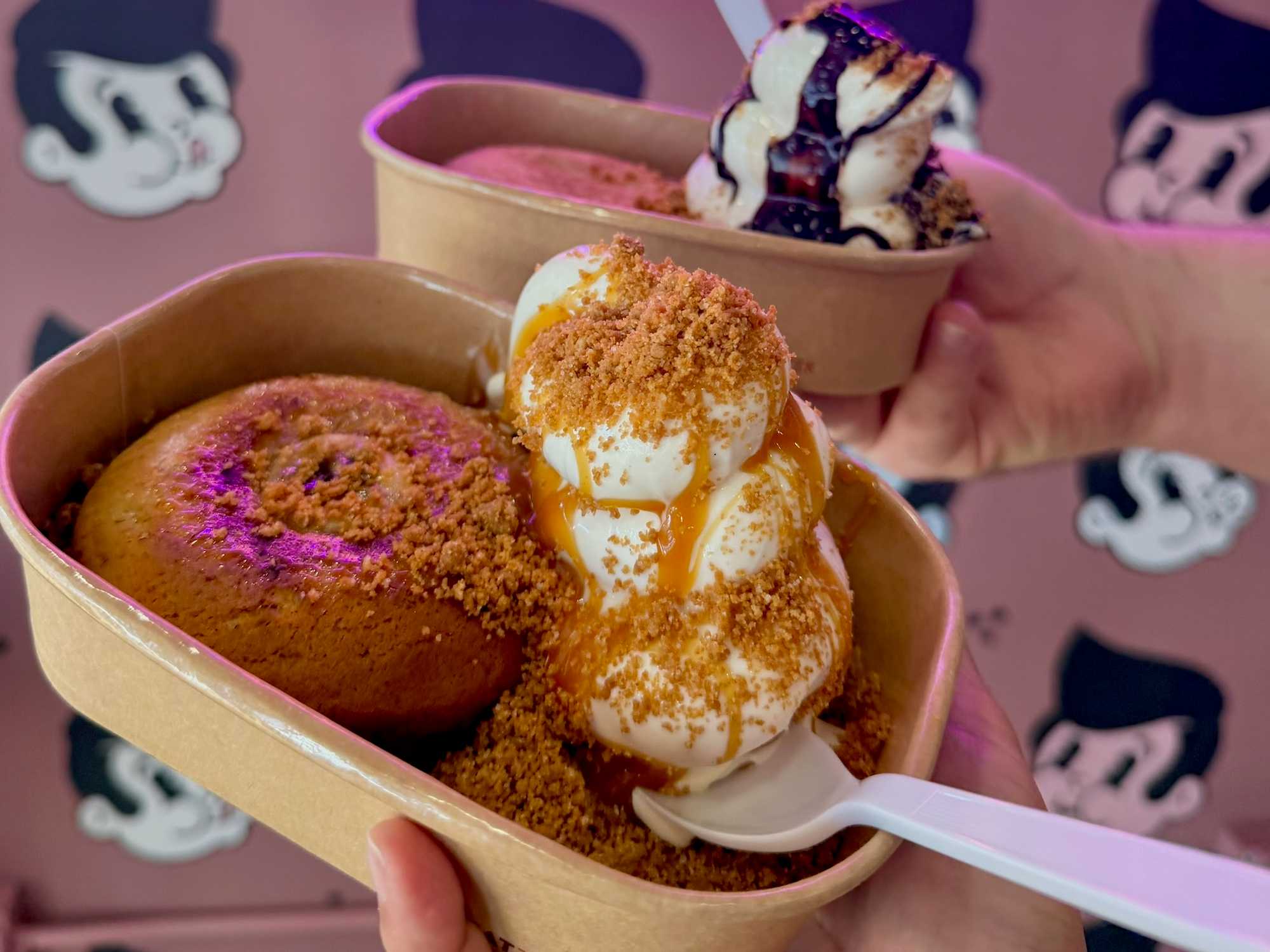 Pudgy's Fine Cookies Underground Creamery Meyerland sundae