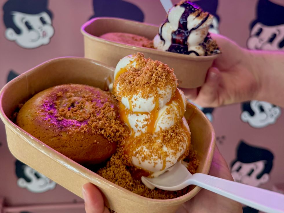 Pudgy's Fine Cookies Underground Creamery Meyerland sundae
