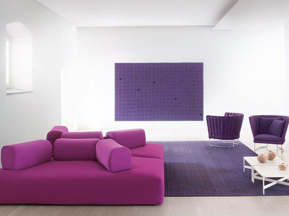 Purple Fendi furniture