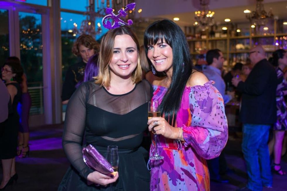 Purple party, Michelle Reynda de Taussig, Tiffany Halik