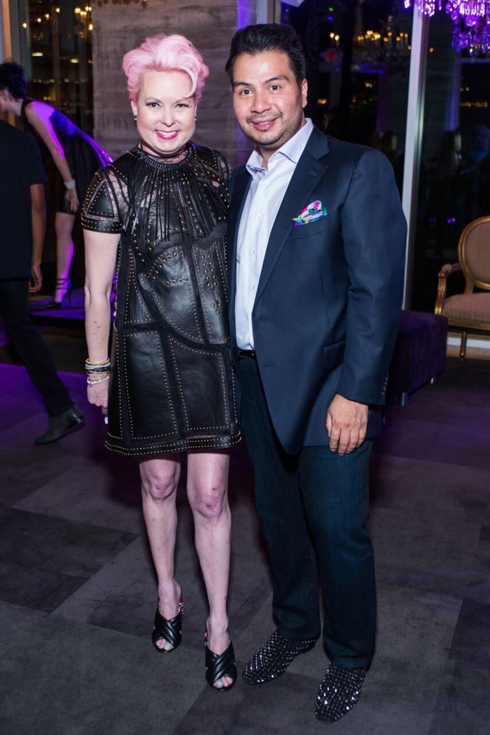 Purple party, Vivian Wise, Sergio Morales