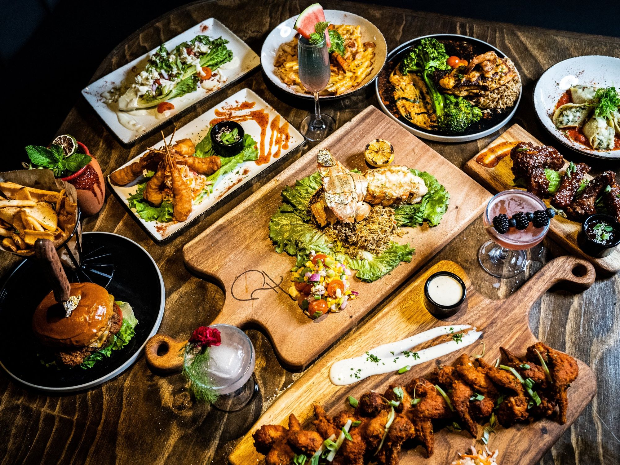 Quad Restaurant food spread