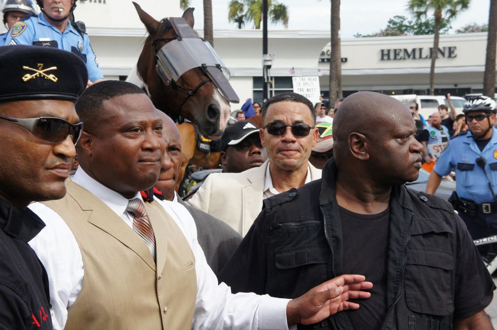 Quanell X Trayvon Martin River Oaks Protest stand your ground George Zimmerman