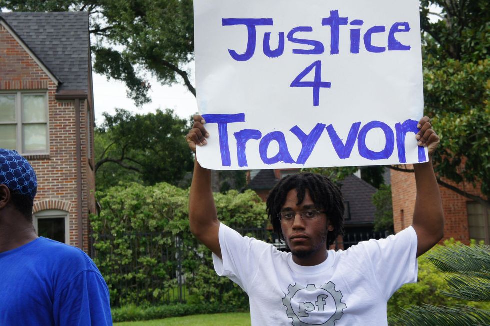 Quanell X Trayvon Martin River Oaks Protest stand your ground George Zimmerman