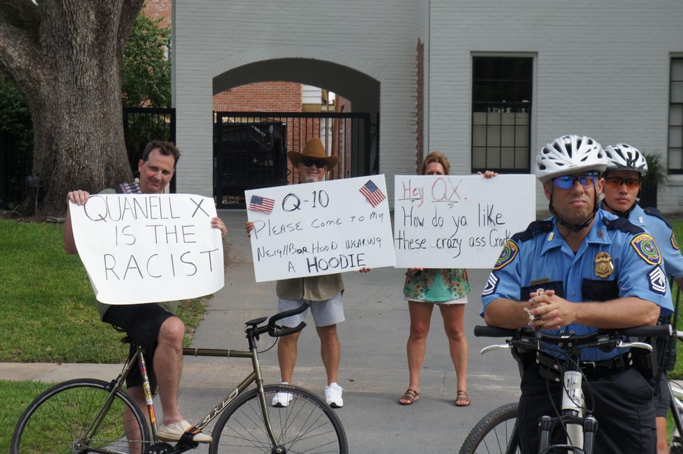 Quanell X Trayvon Martin River Oaks Protest stand your ground George Zimmerman