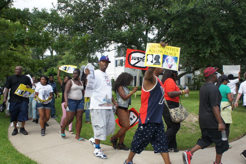 Quanell X Trayvon Martin River Oaks Protest stand your ground George Zimmerman