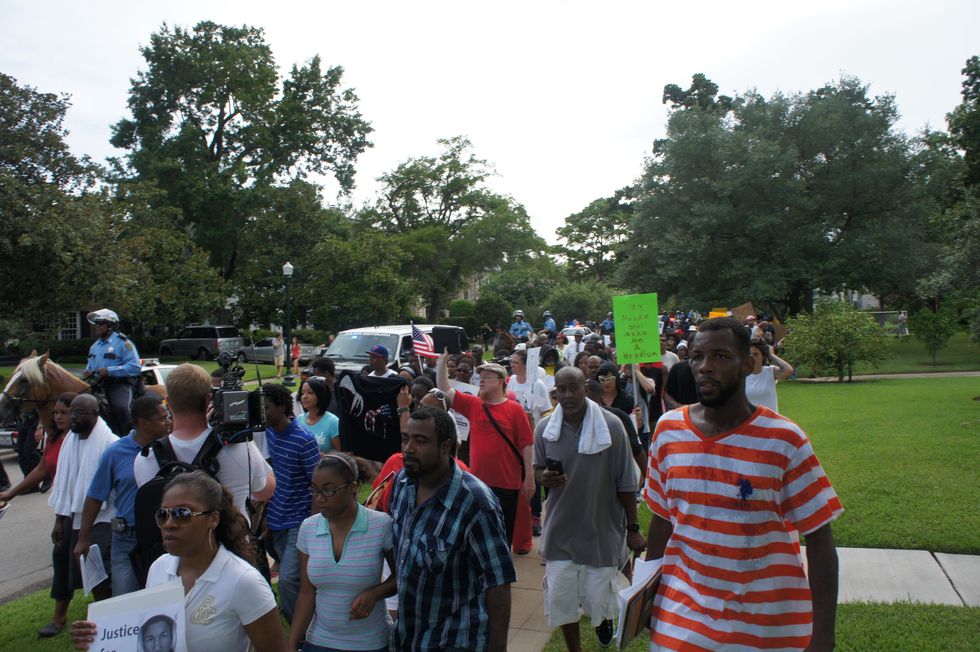 Quanell X Trayvon Martin River Oaks Protest stand your ground George Zimmerman