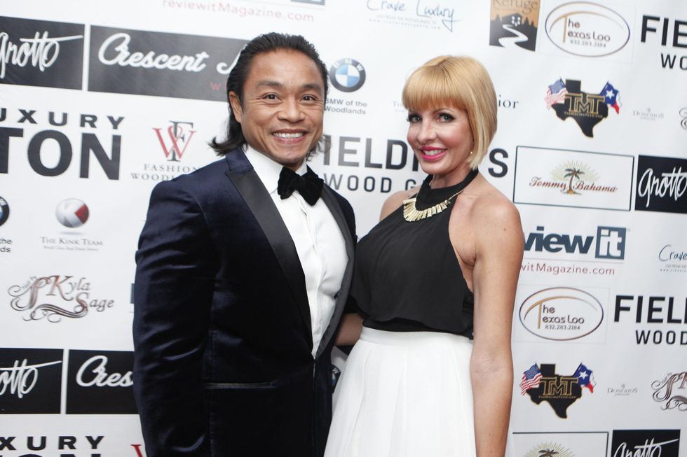 Quang and Staci Henderson at Fashion Woodlands with Theresa Roemer March 2015