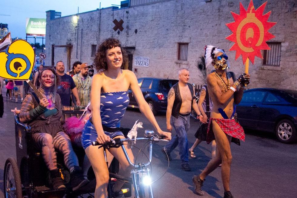 queer bomb pedicab