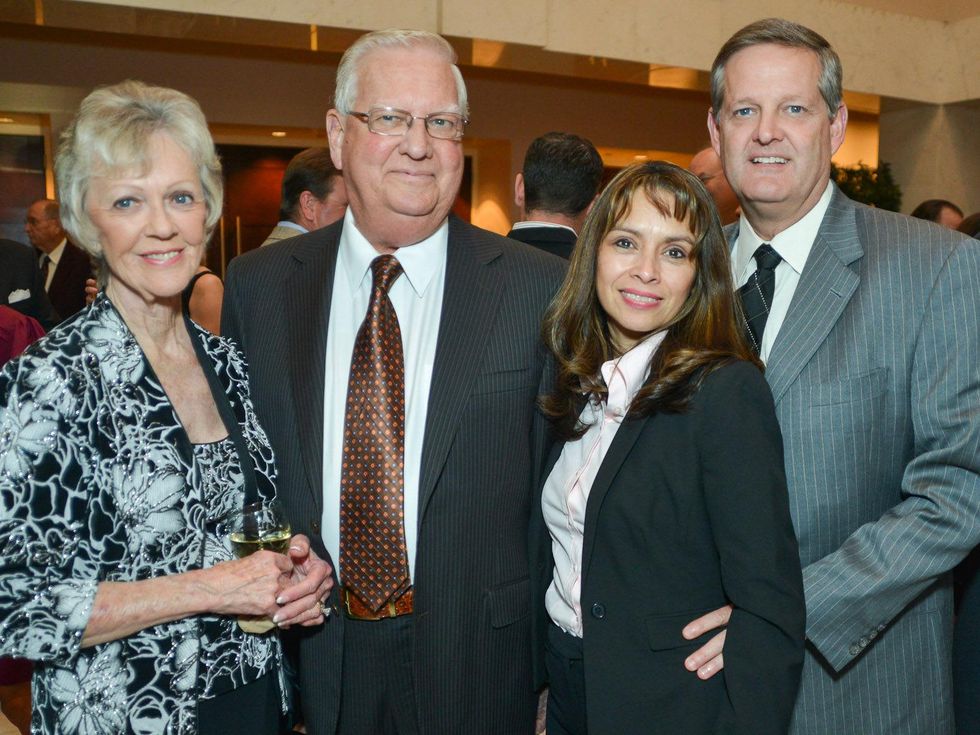 R.C. Slocum dinner, March 2013, Babs Causey, John Causey, Irma Causey, Johnnie Causey