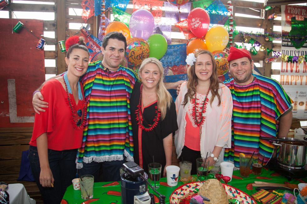 Rachel Brown, from left, Mike Delaney, Jordan Balcom, Laura Gaides and Devin Magnussen at the Casa de Esperanza's Young Professionals 5th Annual Chili Cook Off February 2015