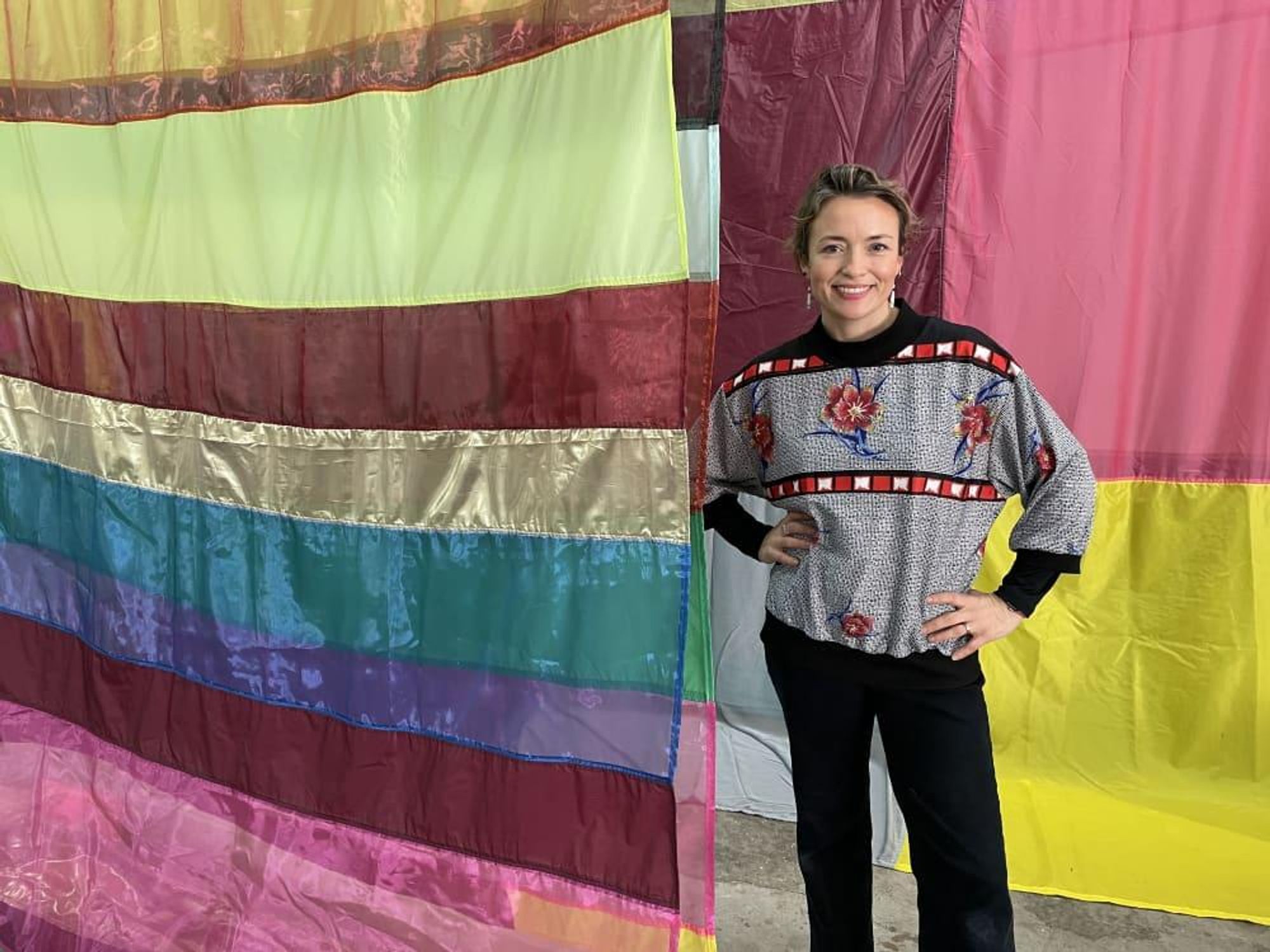 Rachel Hayes artist fabric art installation