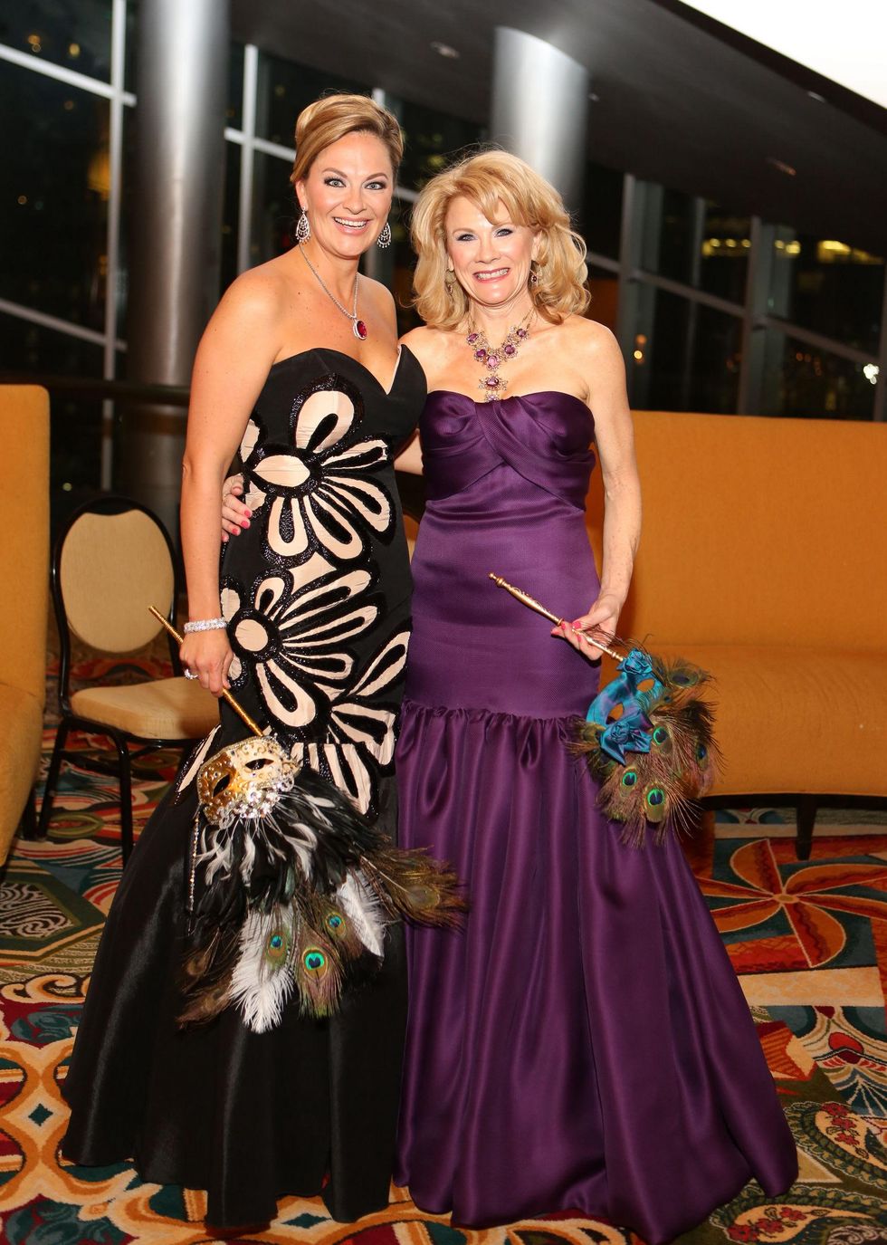 Rachel Regan, left, and Lisa Simon at the Winter Ball January 2014