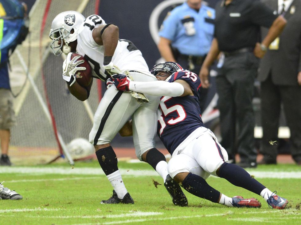Raiders receiver Texans