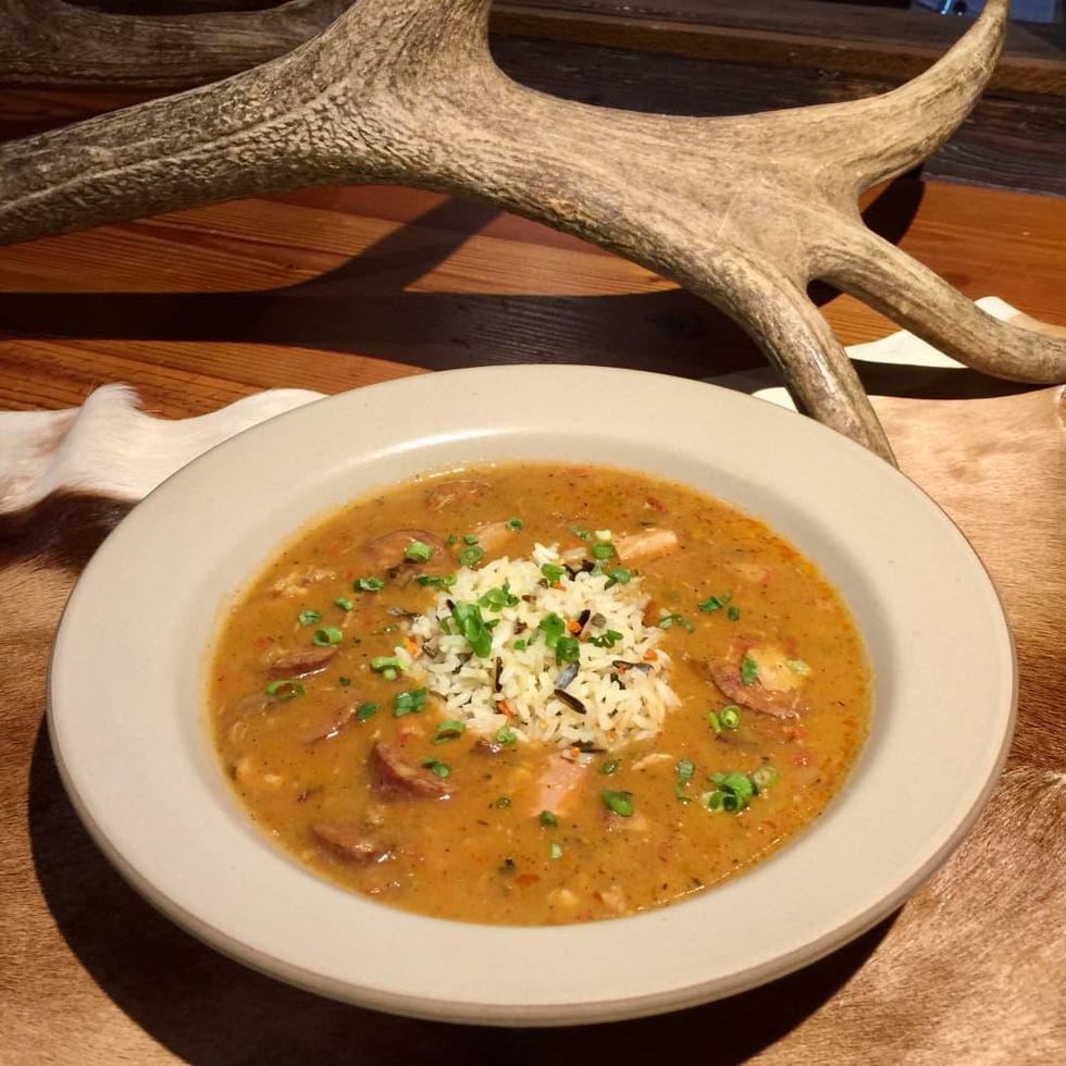 Rainbow Lodge Smoked duck gumbo