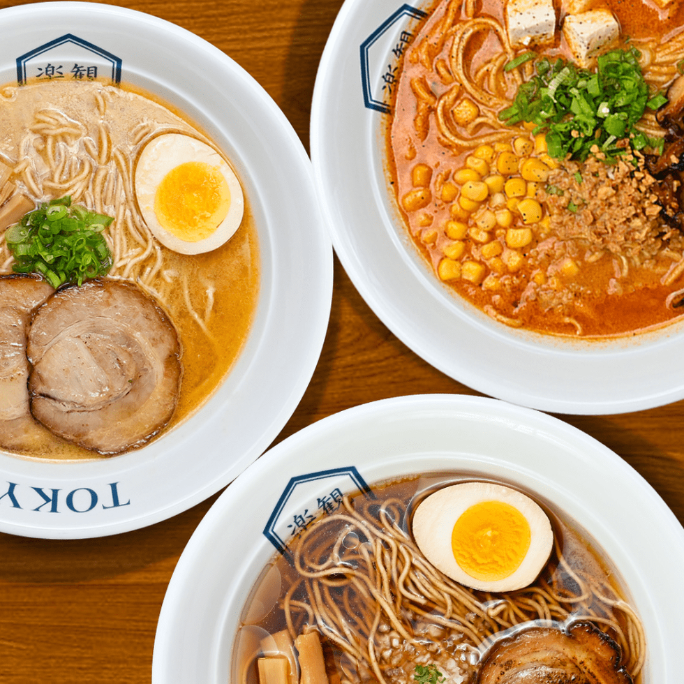 Rakken Ramen food spread