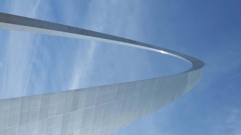 Ralph Bivins Astrodome April 2015 The Gateway Arch in St. Louis stands 630 feet tall. It was completed on October 28, 1965 for $13 million (almost $200 million in today's dollars)