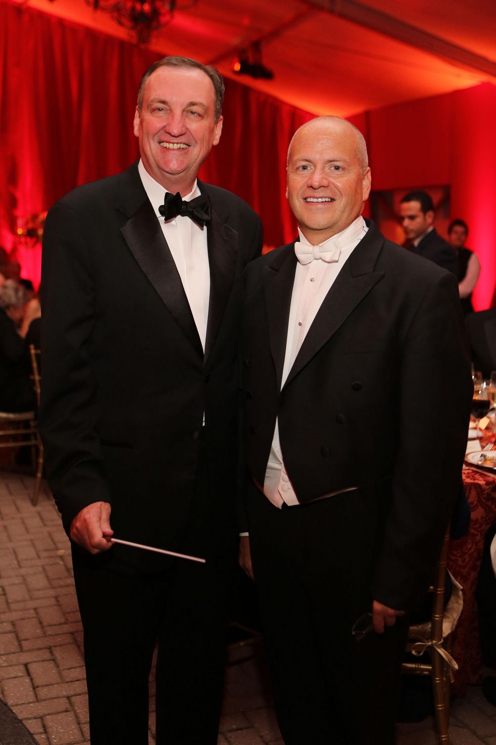 Ralph Burch, left, and Patrick Summers at the HGO Opening Night Celebration October 2014