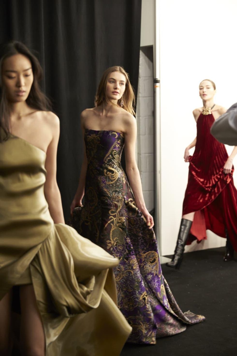 Ralph Lauren fall 2016 collection backstage gowns
