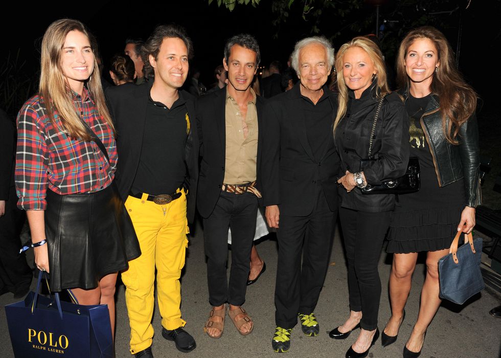 Ralph Lauren family at Polo event