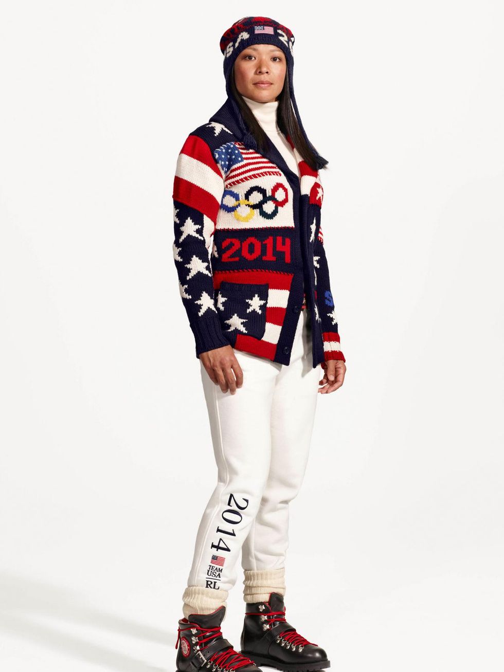 Ralph Lauren Olympic opening ceremonies uniforms January 2014 Julie Chu