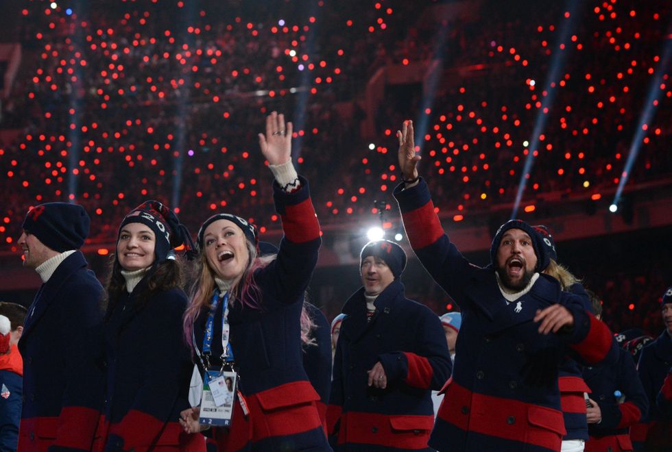 Ralph Lauren Olympics closing ceremony coat