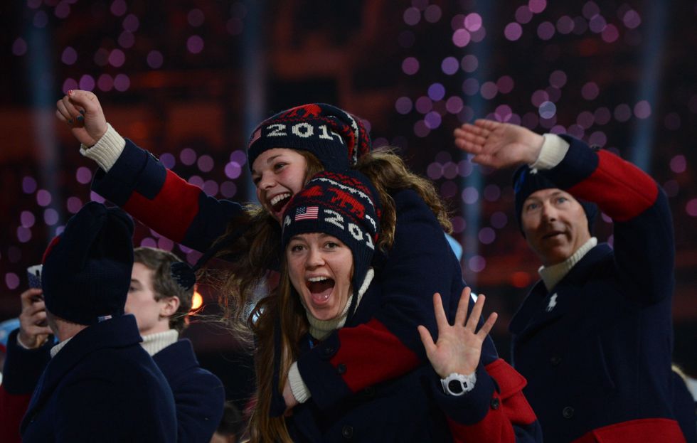 Ralph Lauren Olympics closing ceremony coat