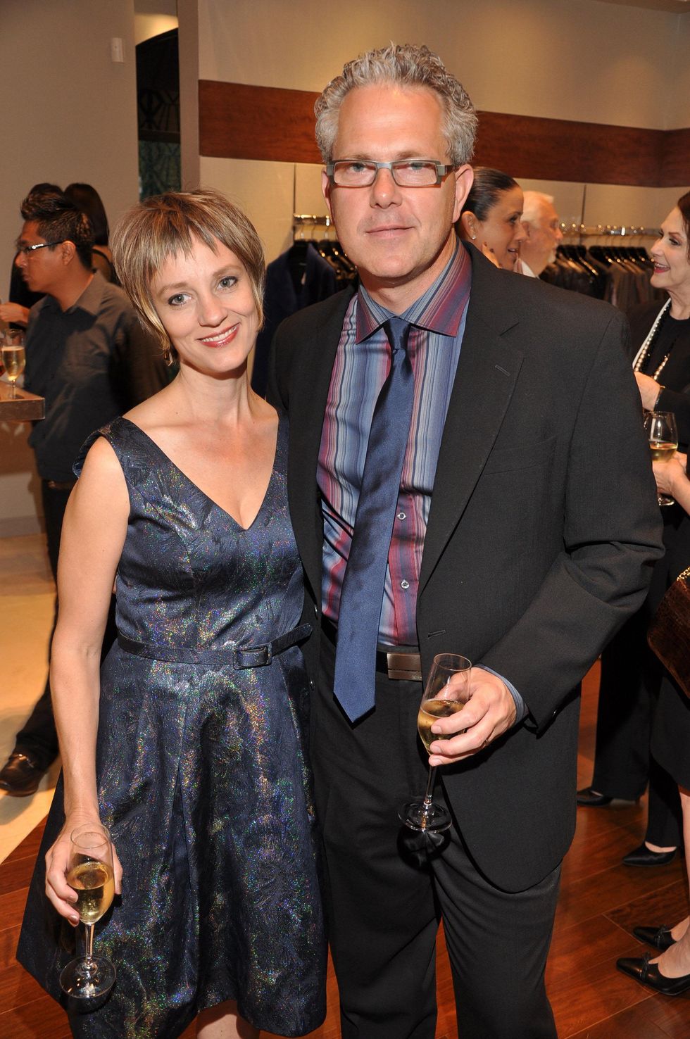 Rame and Russell Hruska at the Elizabeth Anthony expansion party October 2014
