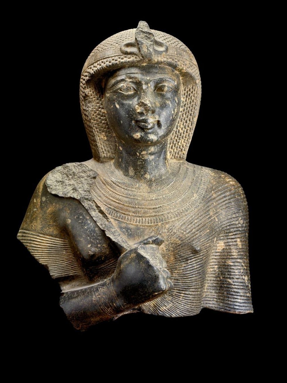 Ramses the Great and the Gold of the Pharaohs Houston Museum of Natural Science Upper Part of a Granodiorite Statue of Ramses II