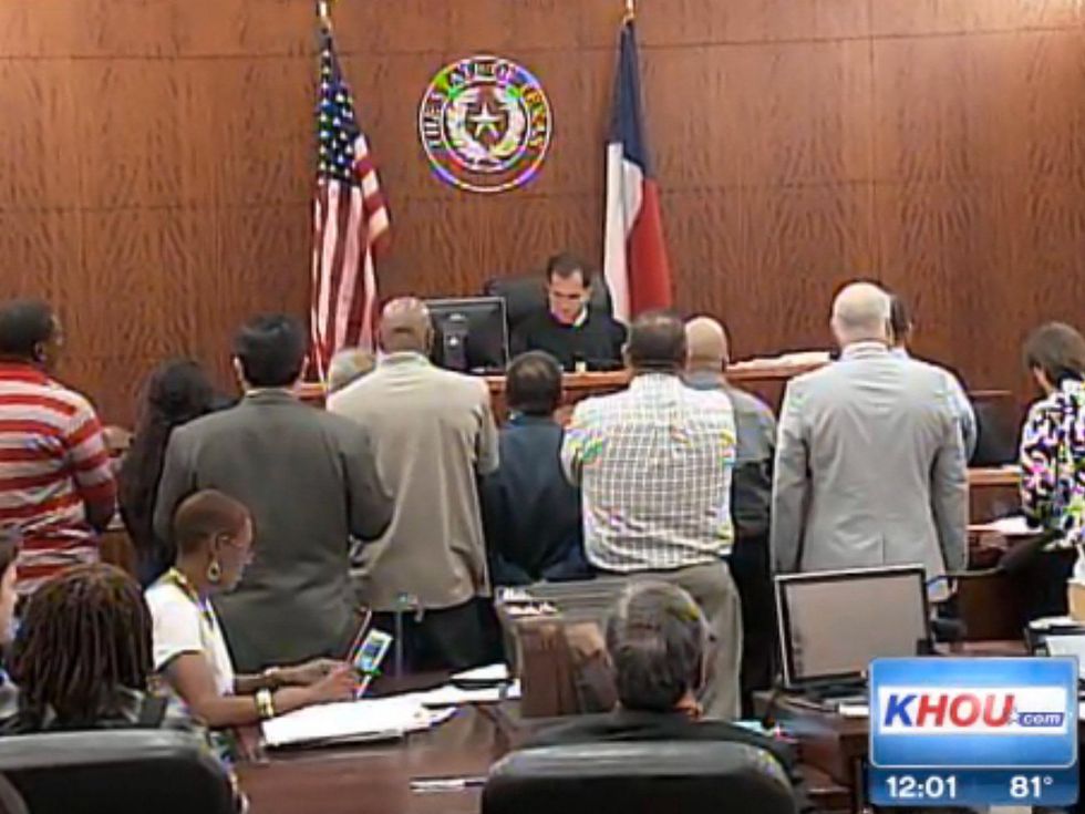 Rancho El Herradero Training Center officers in cour