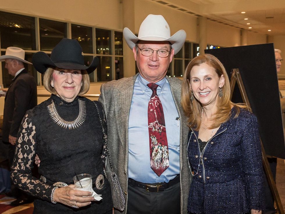 Randee and Bob Miller, from left, with Pamela Thompson at the HLSR Hide Party January 2014