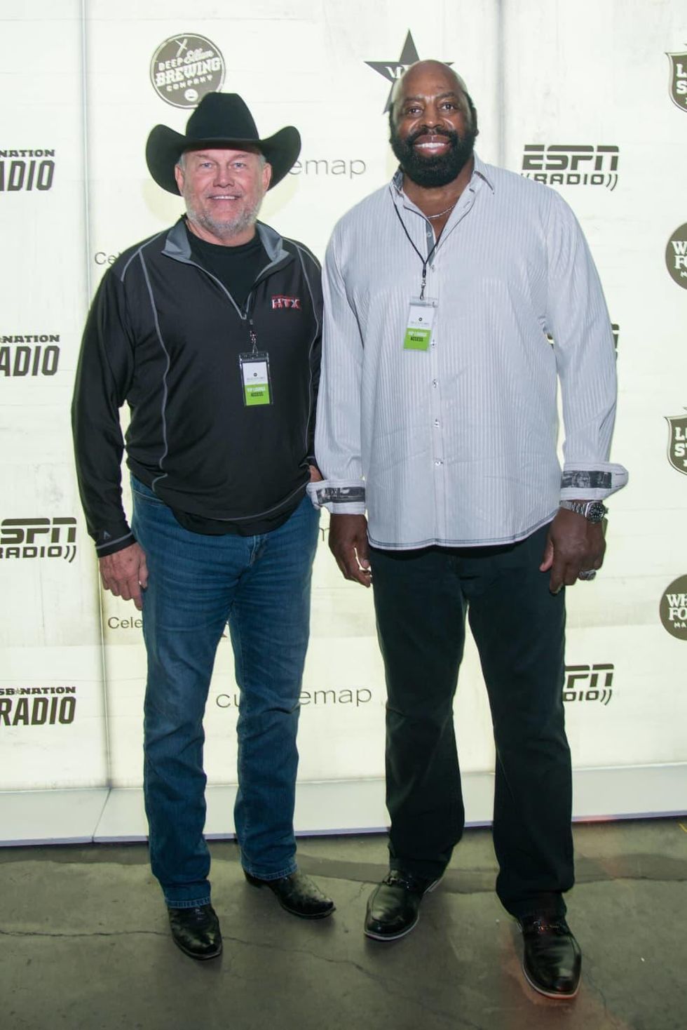 Randy White, Ed Jones at Big Texas Party