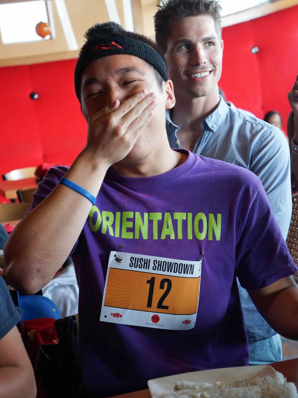 RASushi Sushi Showdown, April 2013, Contestant choking