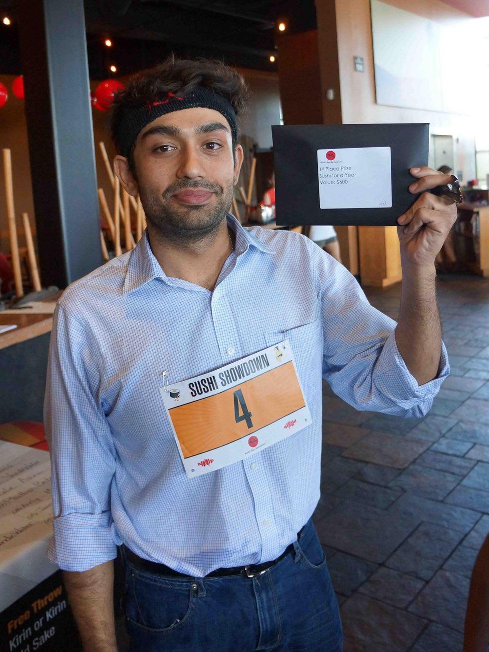 RASushi Sushi Showdown, April 2013, Teddy Guy, Highland VIllage winner