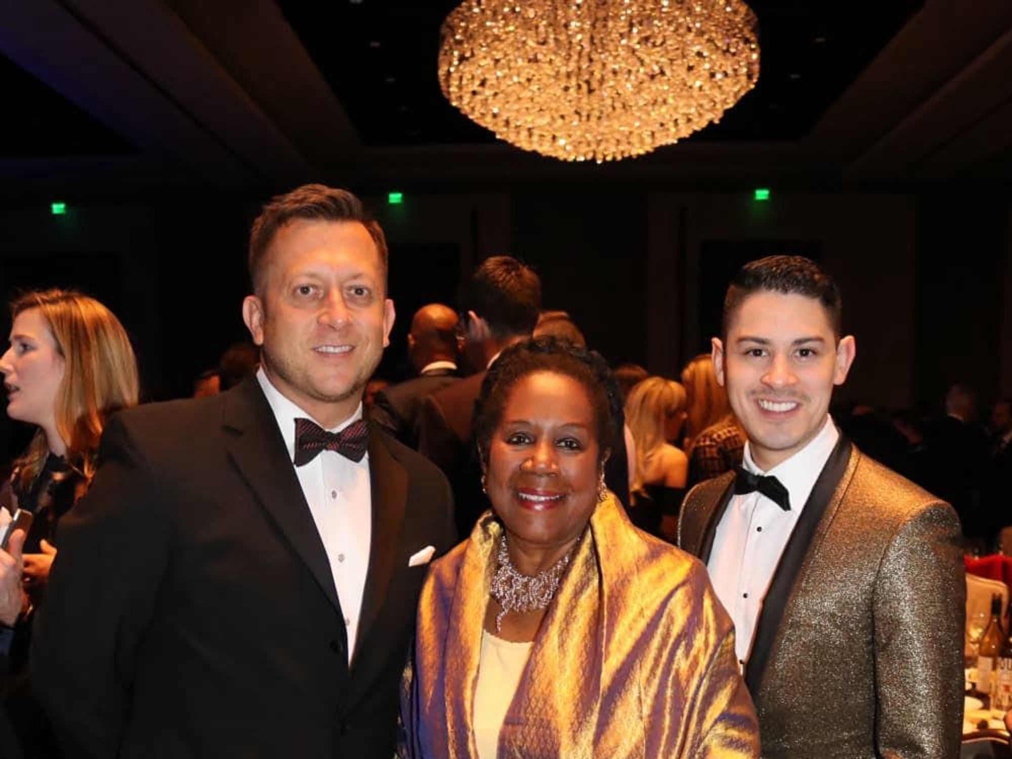 Ray Scott, Rep. Sheila Jackson Lee, Josh Lewis