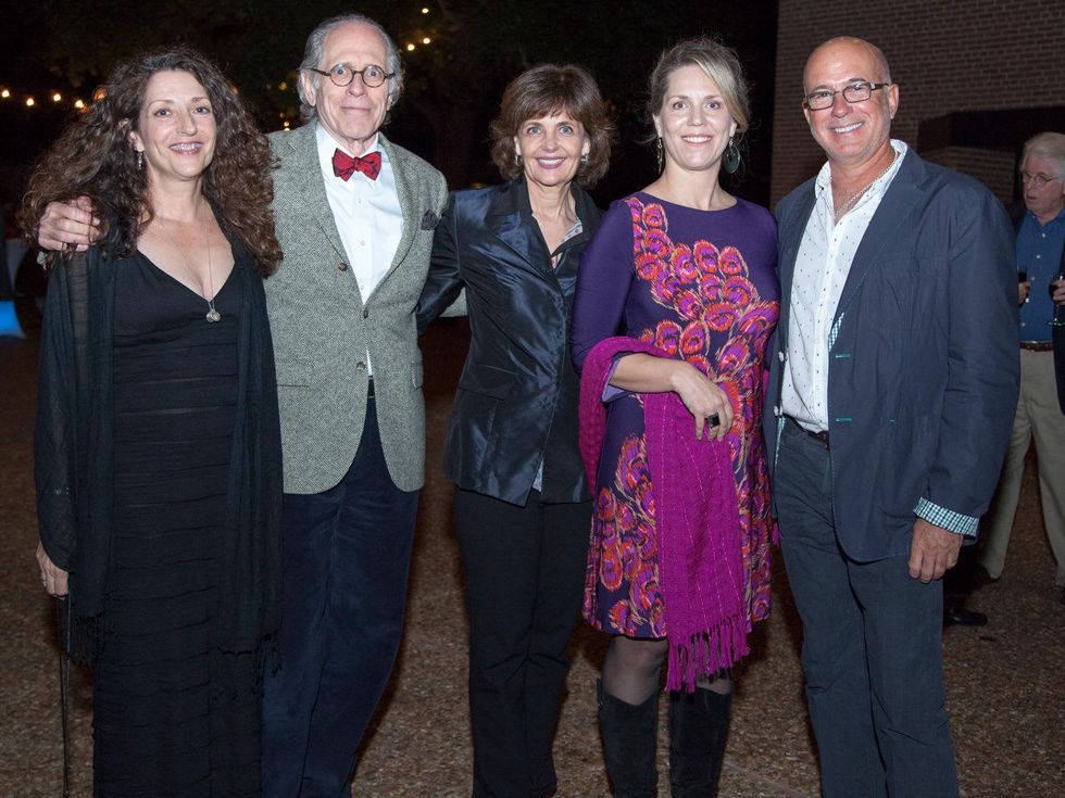 Raye Rath, from left, Lex Gillan, Cathy Nunnally, Emilee Whitehurst and Michael Piana at Rothko Chapel's Moonrise Party on the Plaza October 2013