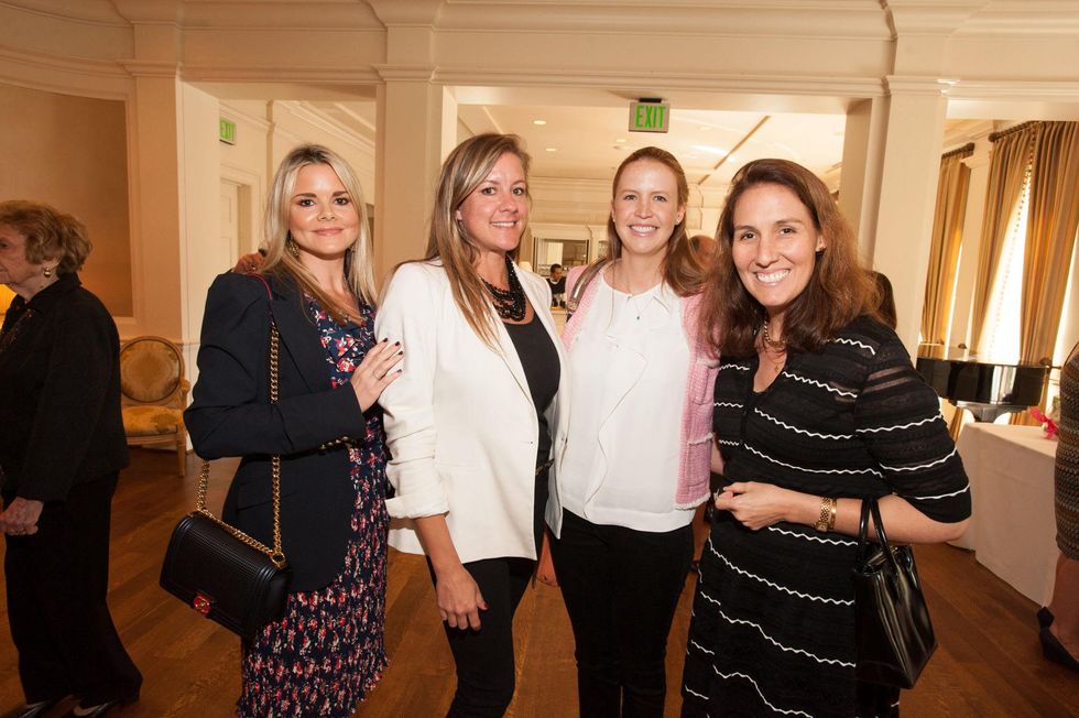 Reagan Bauer, from left, Morgan Jones, Caroline Frantz and Sophie Girard at the Foundation for Teen Health luncheon October 2014