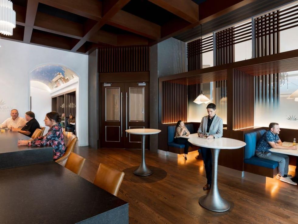 Real Agave bar side seating