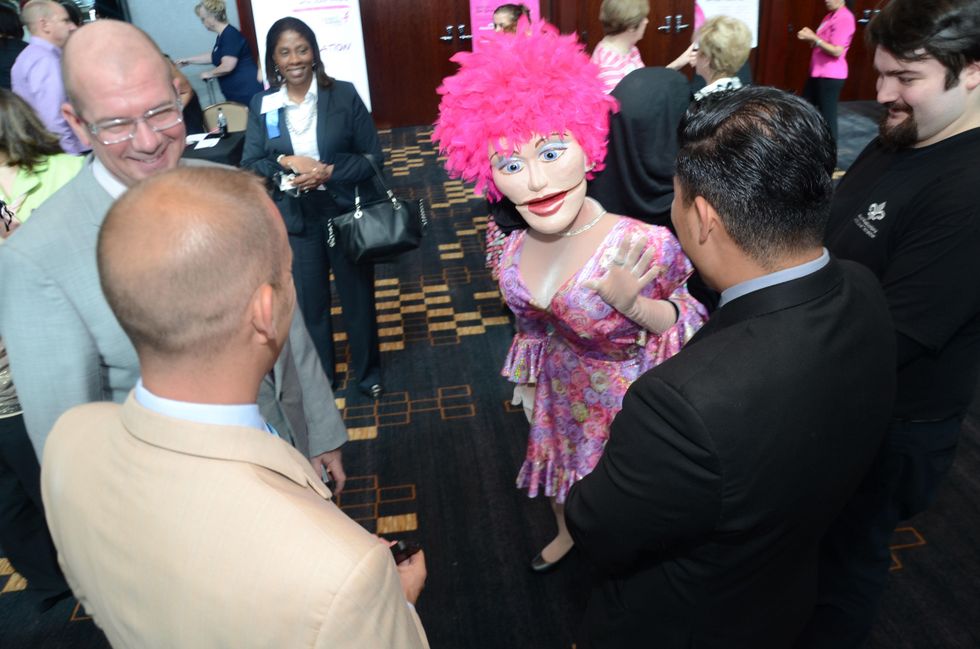 Reba Ritter-Rooter Susan G. Komen Houston luncheon with Joan Rivers June 2014