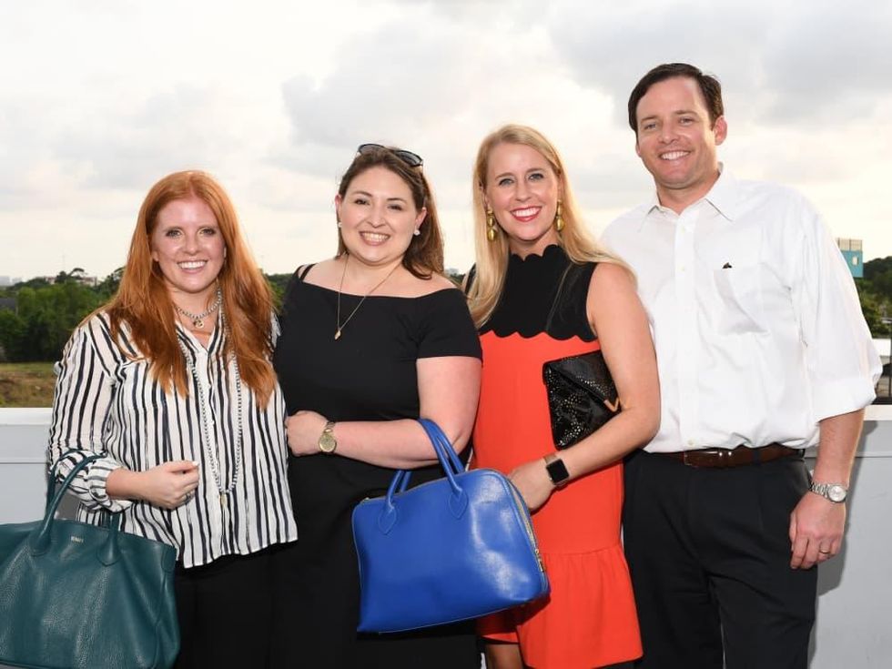 Rebecca Hoffman, Jordan McPhail, Arabella and Jamie Hibbert at Barbara Bush Foundation gala kickoff