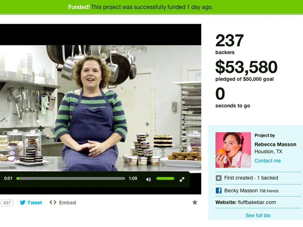 Rebecca Masson Kickstarter campaign meets goal December 2013