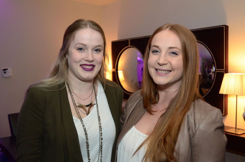 Rebecca Wright, left, and Racheal Wright at the Flavour launch at Hotel Derek February 2015